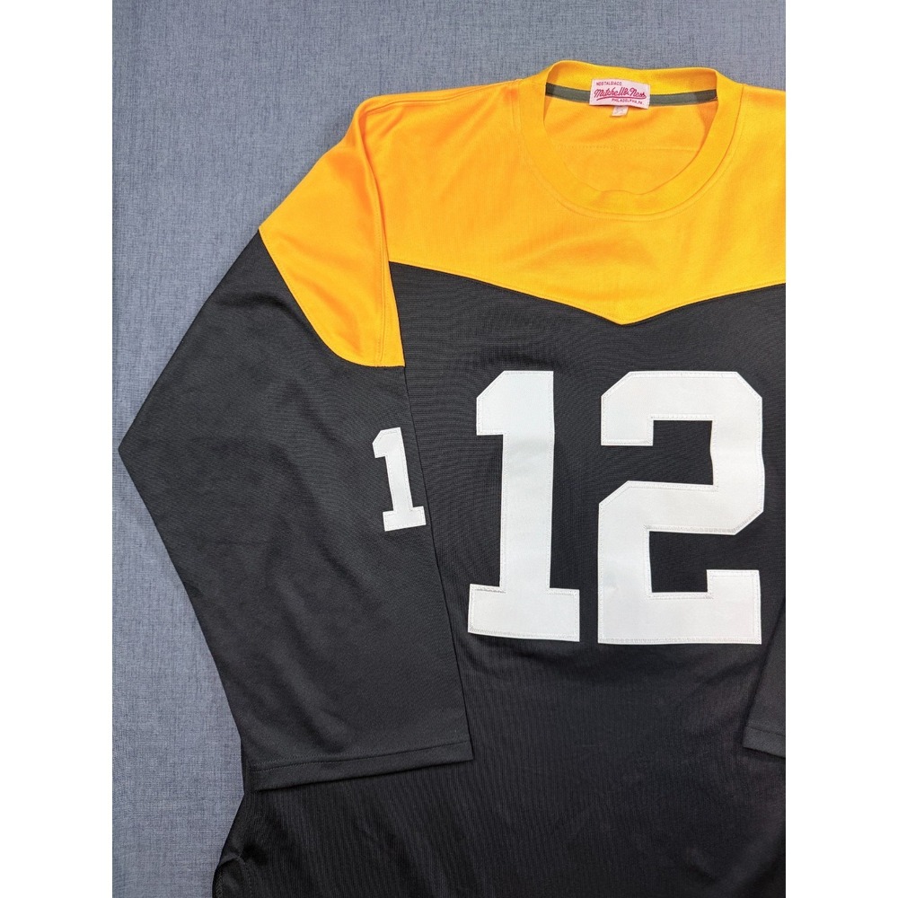 Mitchell & Ness Terry Bradshaw #12 Steelers Throwback Jersey Rare Size 52 - Picture 4 of 15